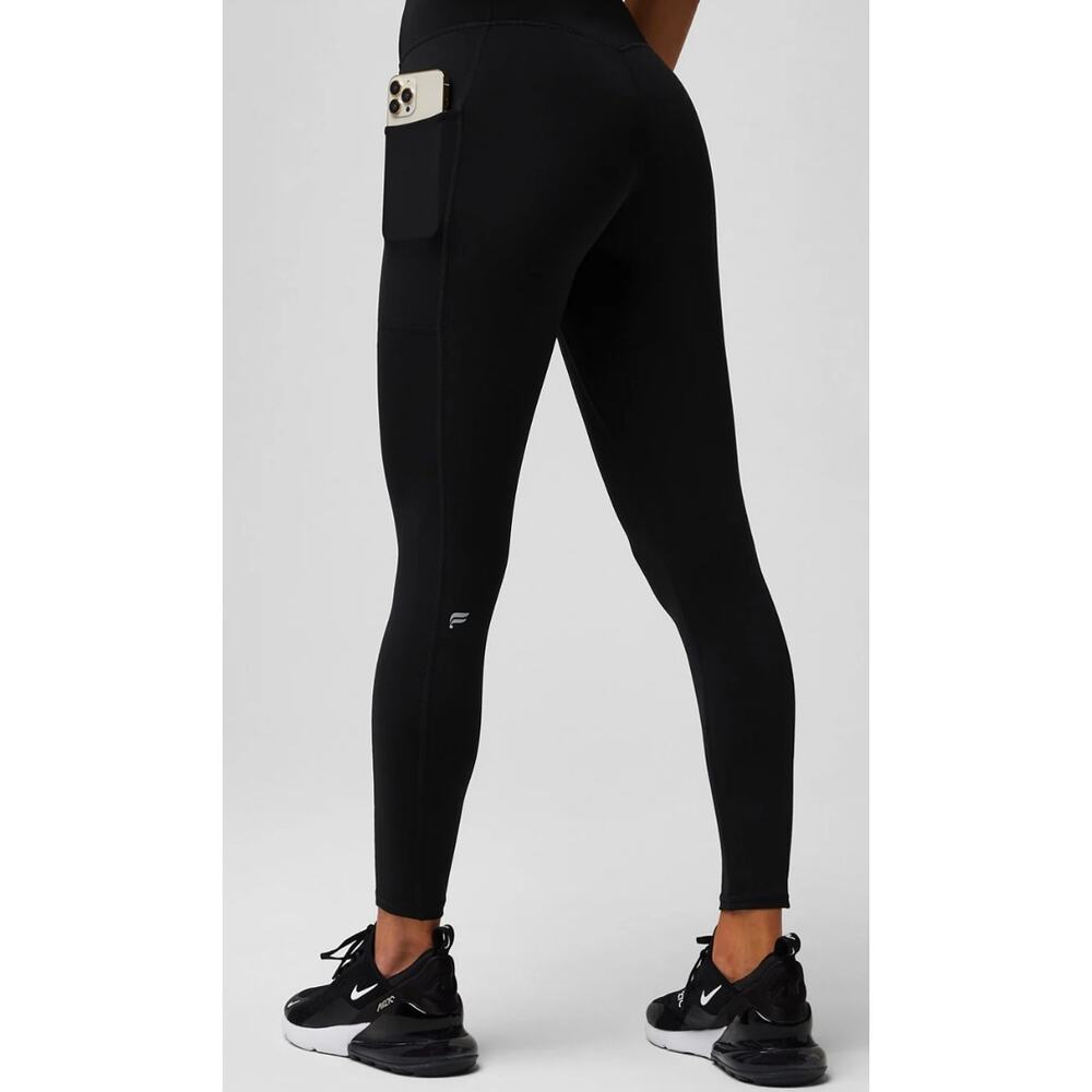 Fabletics Anywhere Motion365+ High Waisted Utility Legging Womens Large Black